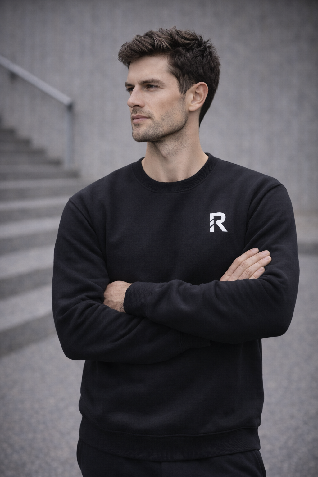 “BUILT” 001 CREWNECK SWEATSHIRT